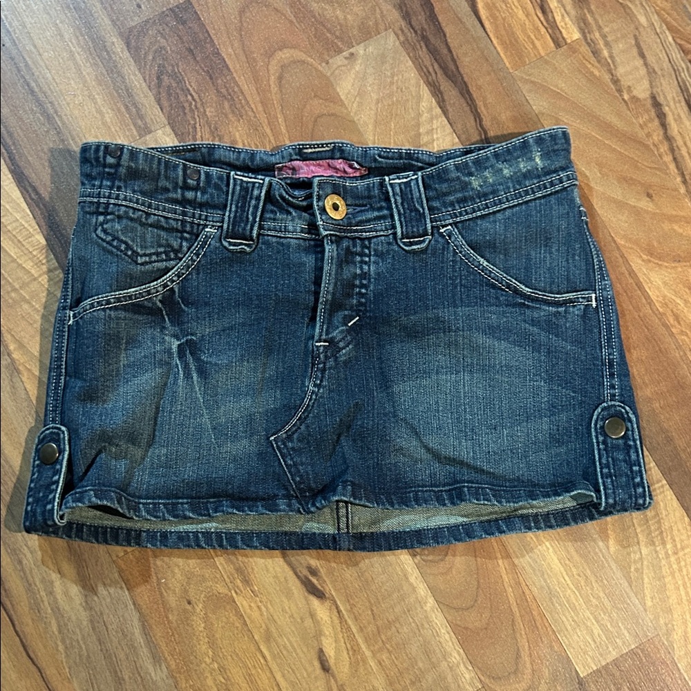 Levi's Dark Blue Denim Mini Skirt